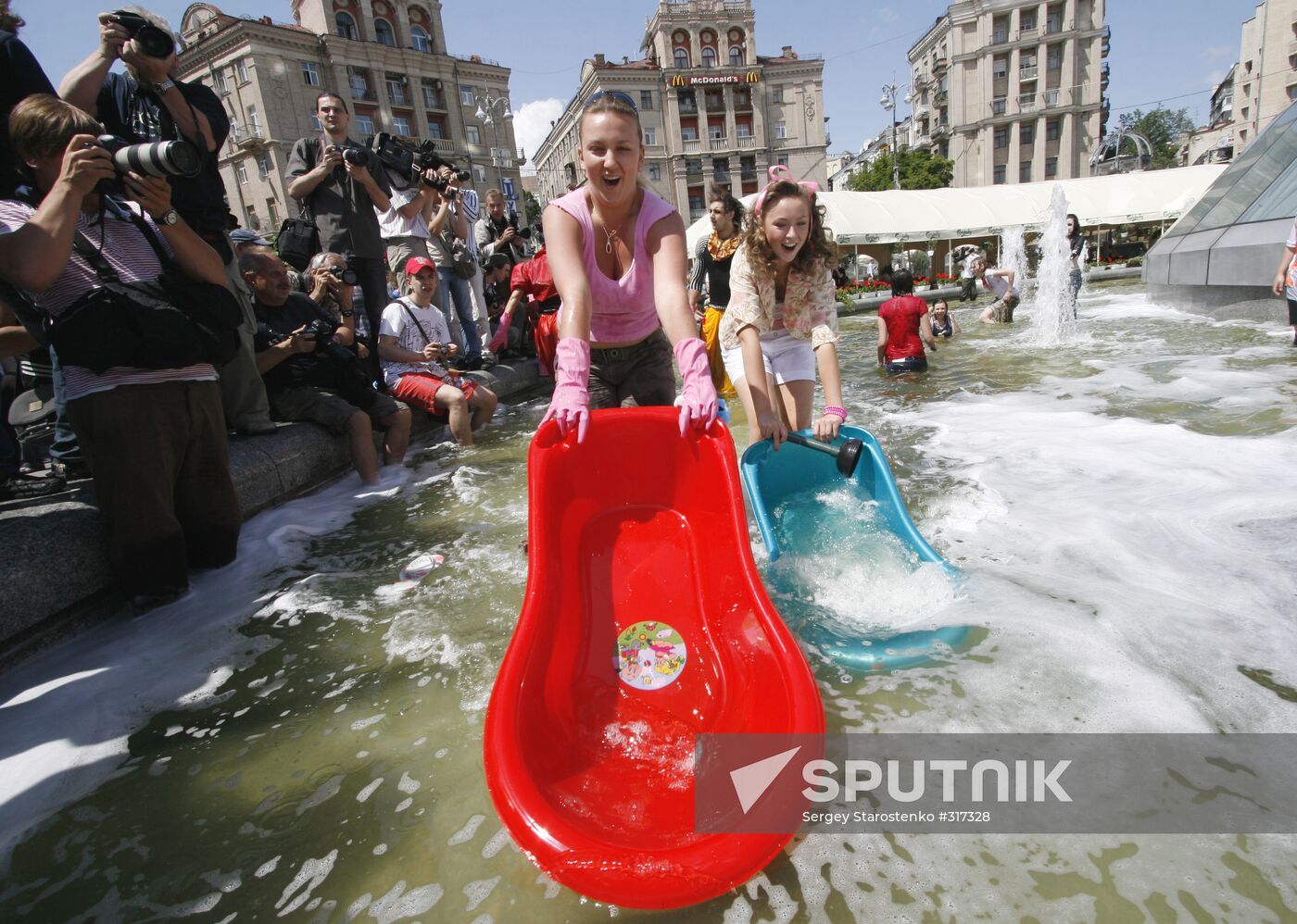 No water in the tap? A fountain will do!