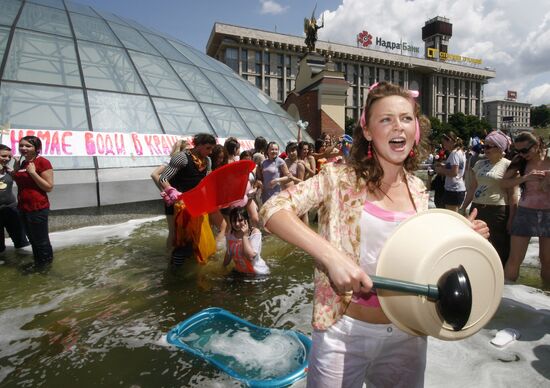 No water in the tap? A fountain will do!