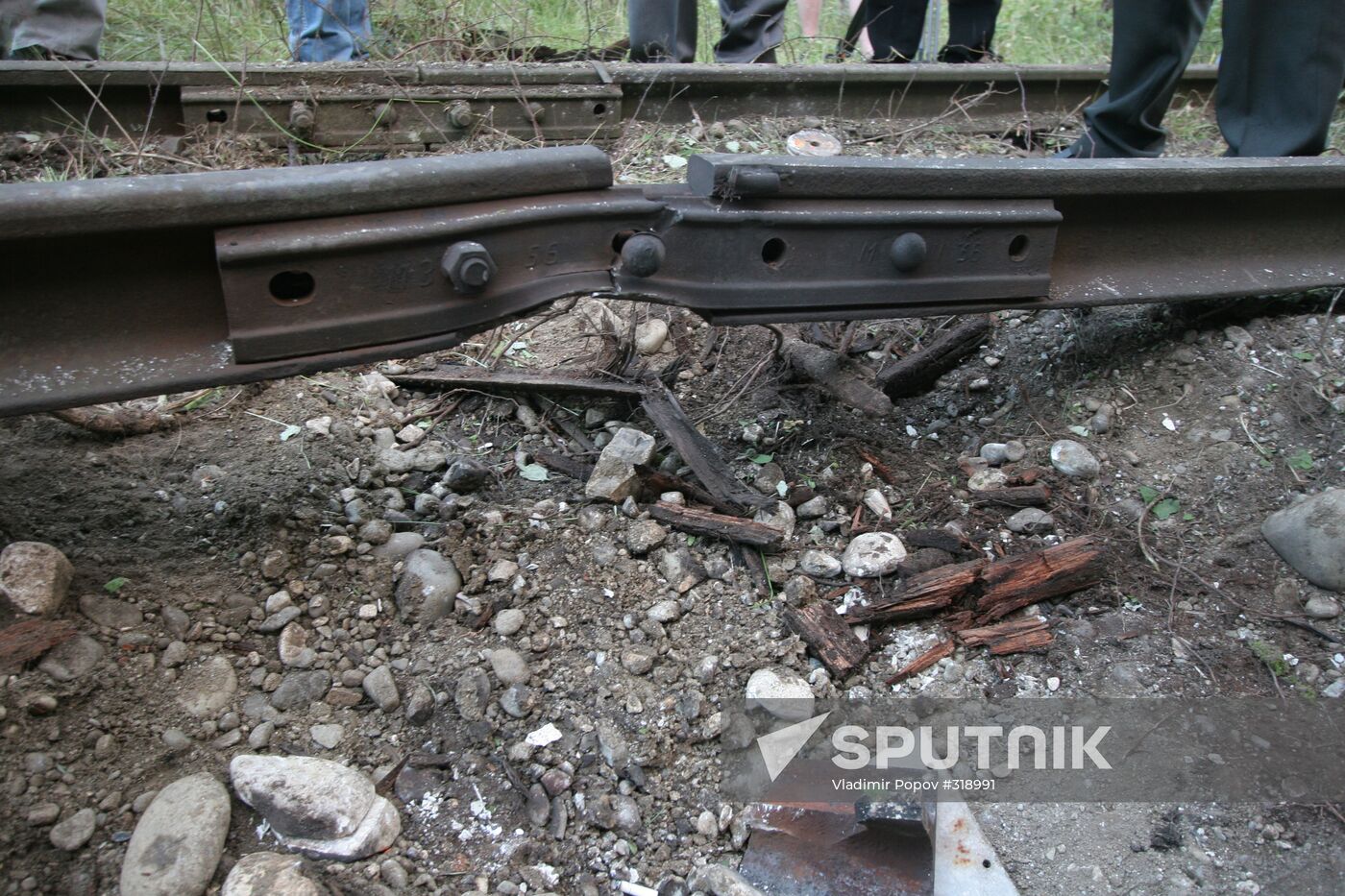 Railway blast in Abkhazia