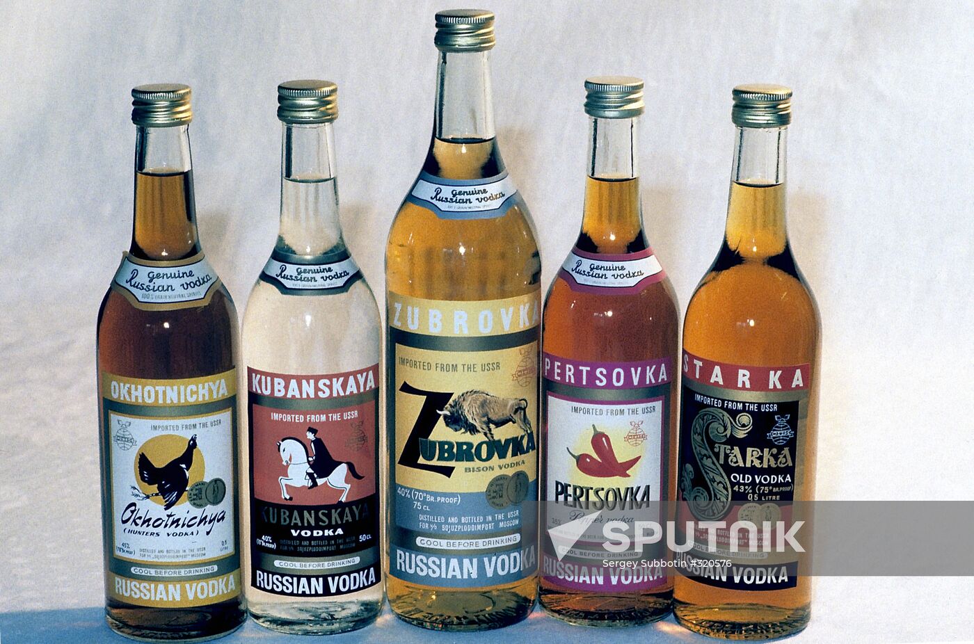 Vodka bottles