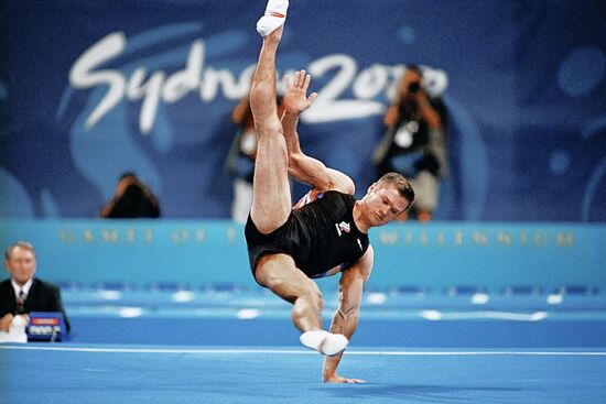 Russian gymnast Aleksei Nemov