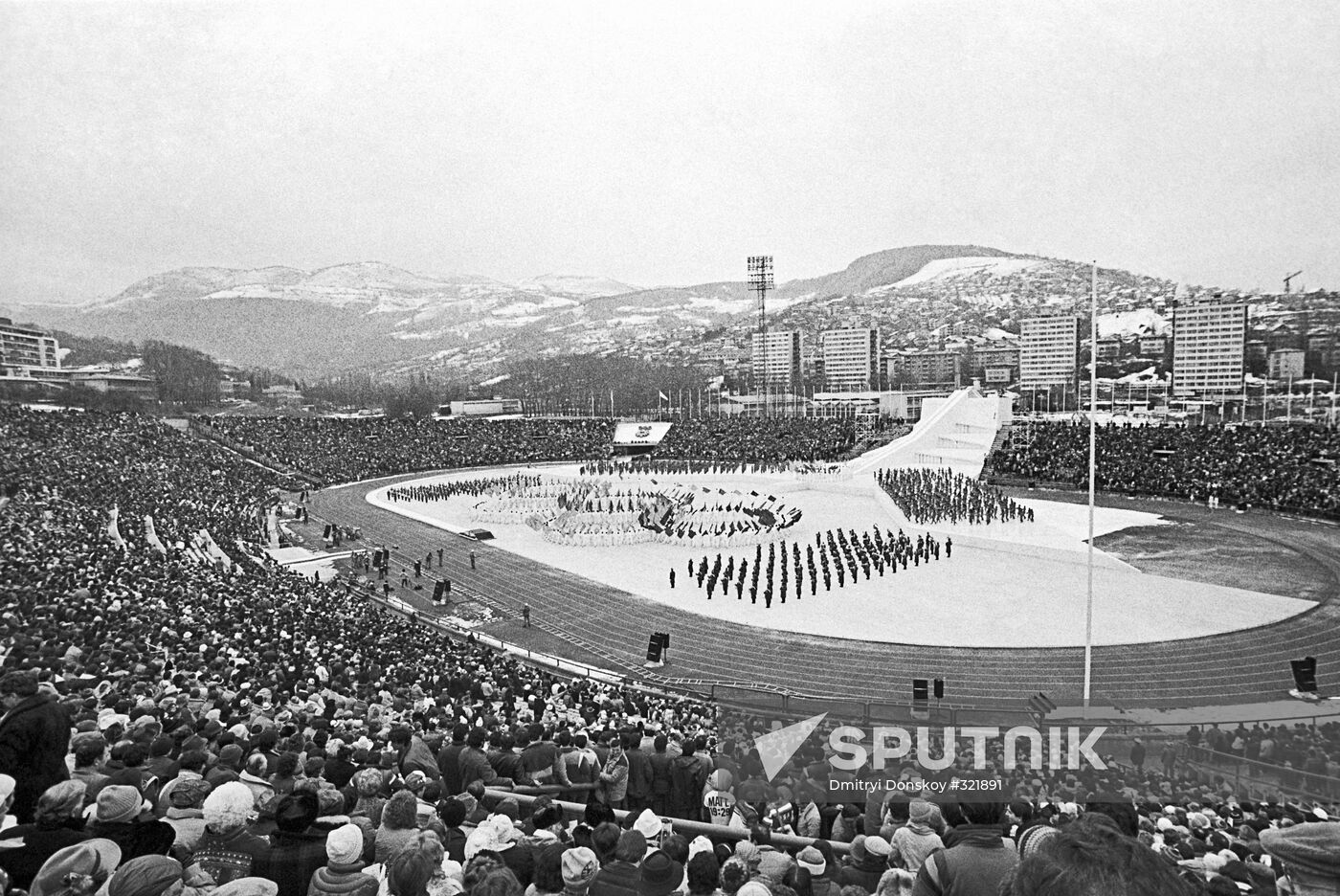 Opening Olympic ceremony in Sarajevo