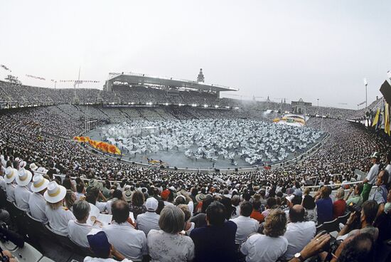 Opening Olympic ceremony in Barcelona