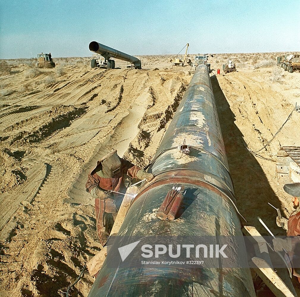 Gas pipeline in Turkmenistan
