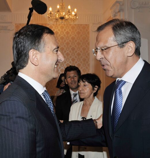 Sergei Lavrov and Franco Frattini