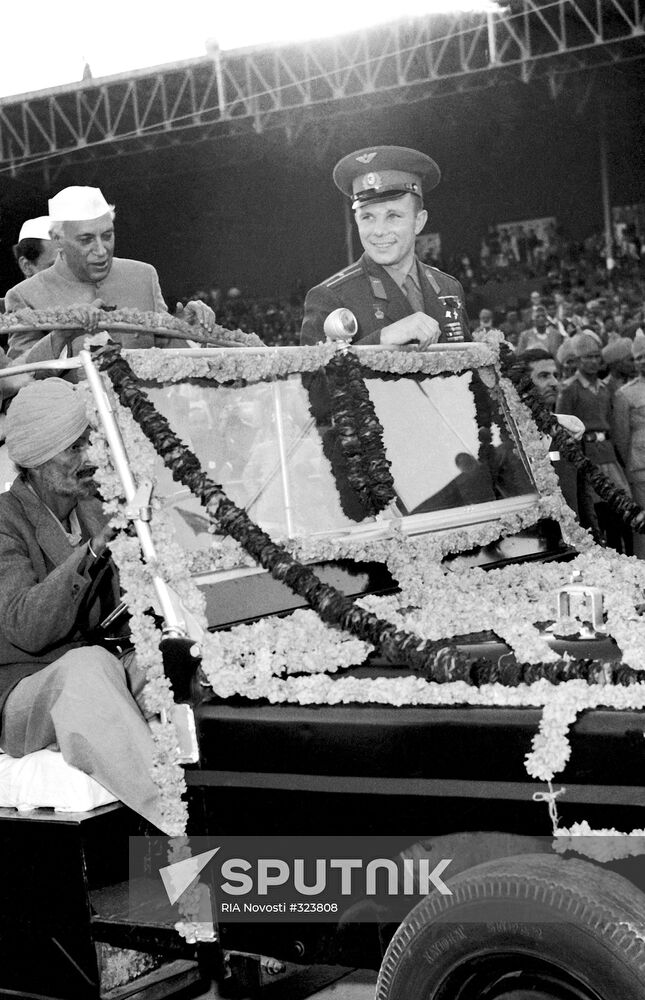 Yuri Gagarin in India