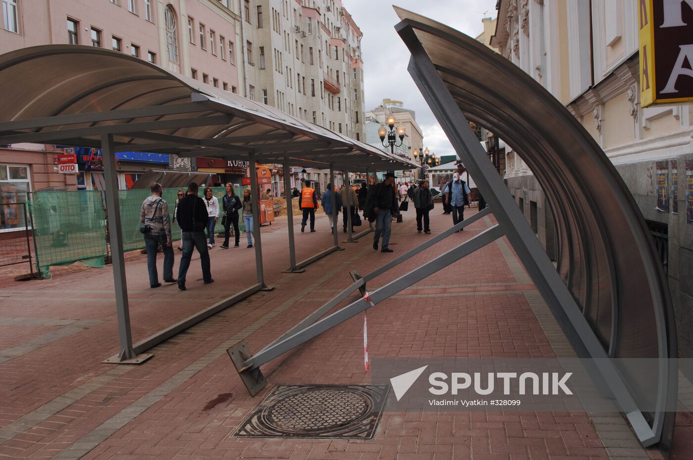 Renovation of Arbat Street pavement