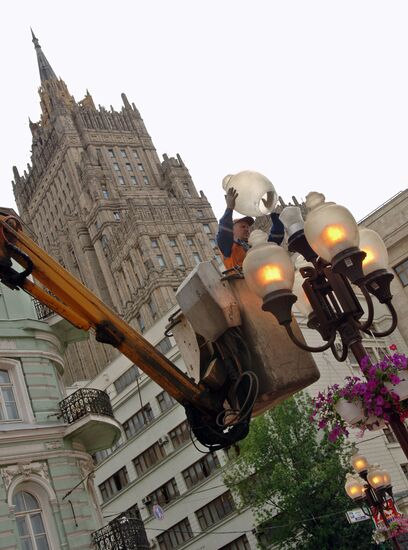 Renovation of Arbat Street pavement