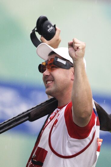 Games of the XXIX Olympiad: trap shooting event