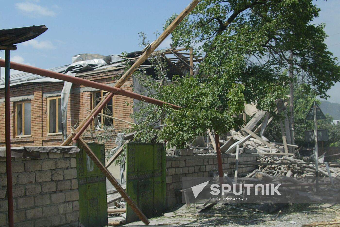 The devastated city of Tskhinvali