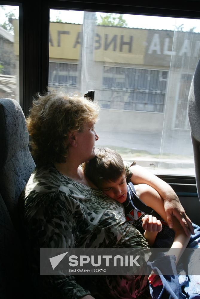 The devastated city of Tskhinvali