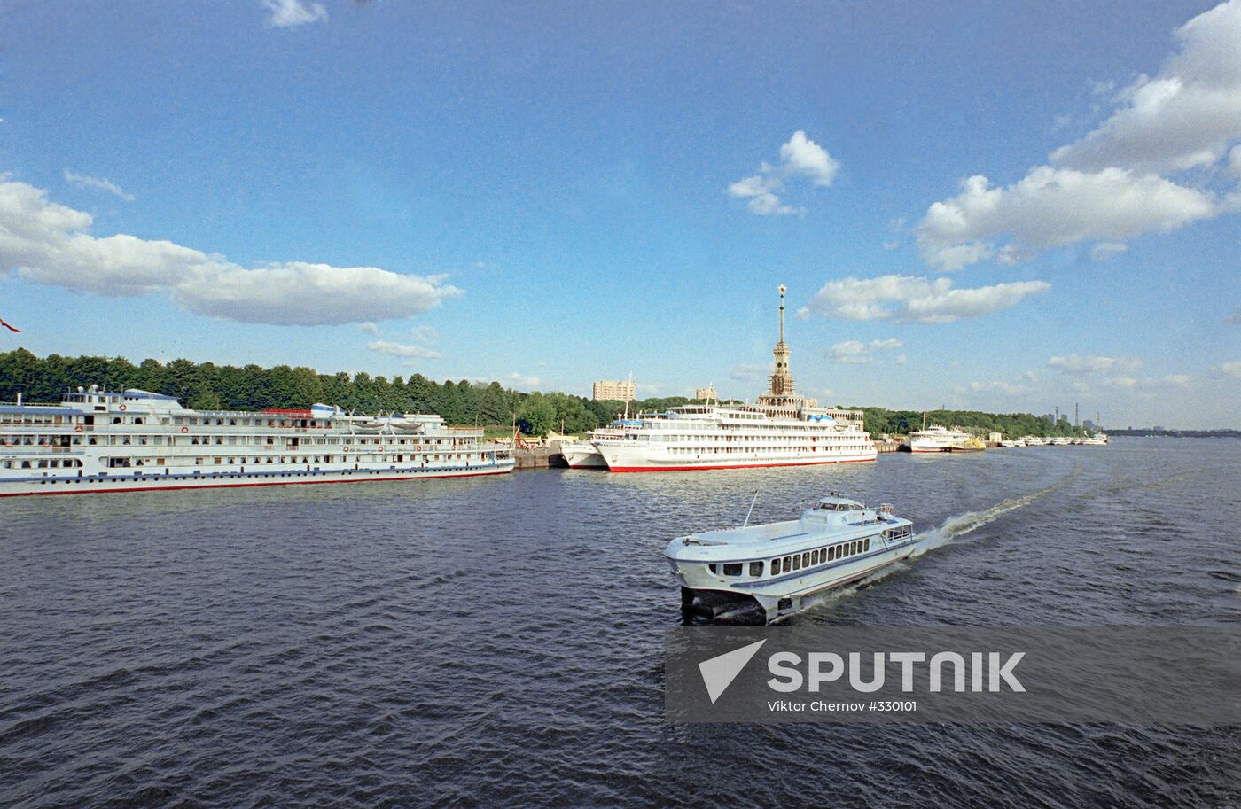 Northern river port Moscow
