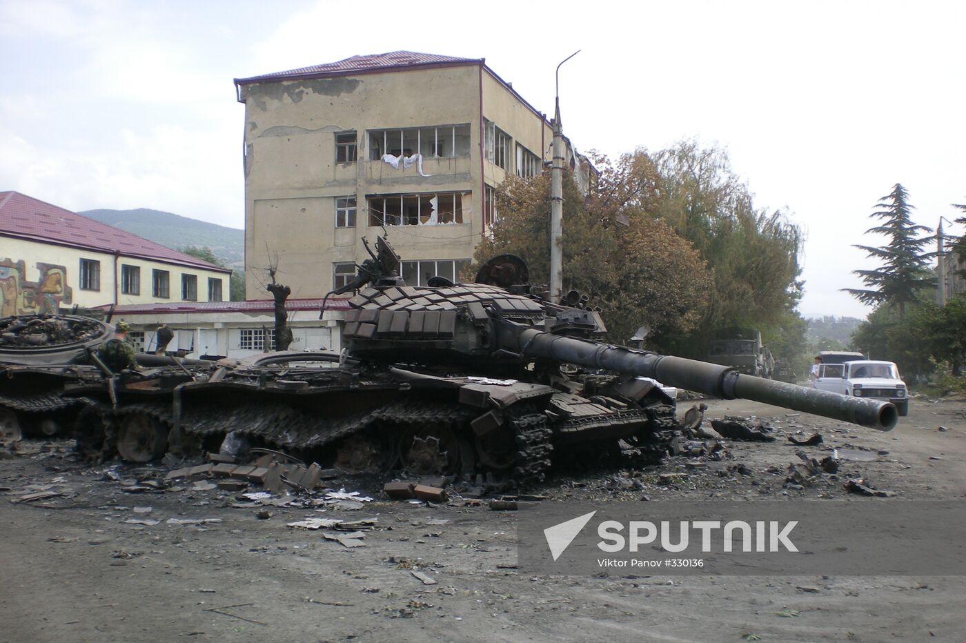 In assaulted Tskhinvali