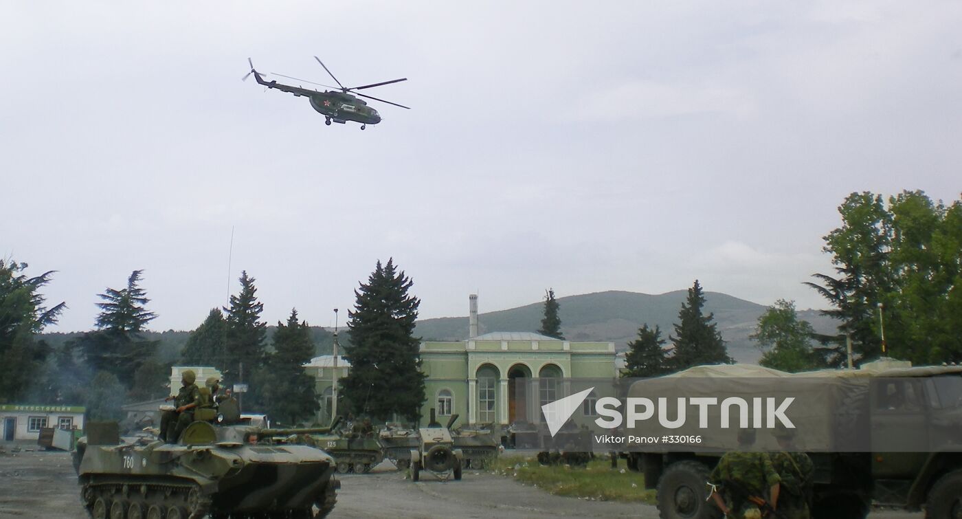 In assaulted Tskhinvali