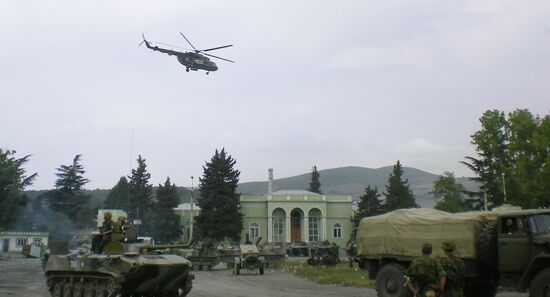 In assaulted Tskhinvali