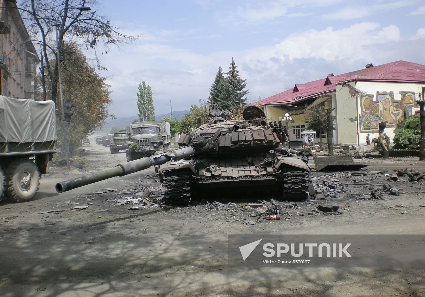 In assaulted Tskhinvali