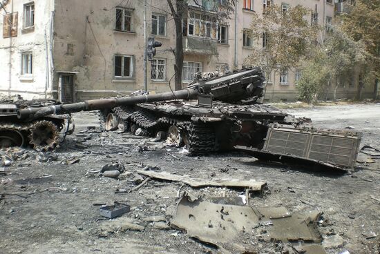 In assaulted Tskhinvali