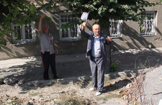 The devastated city of Tskhinvali