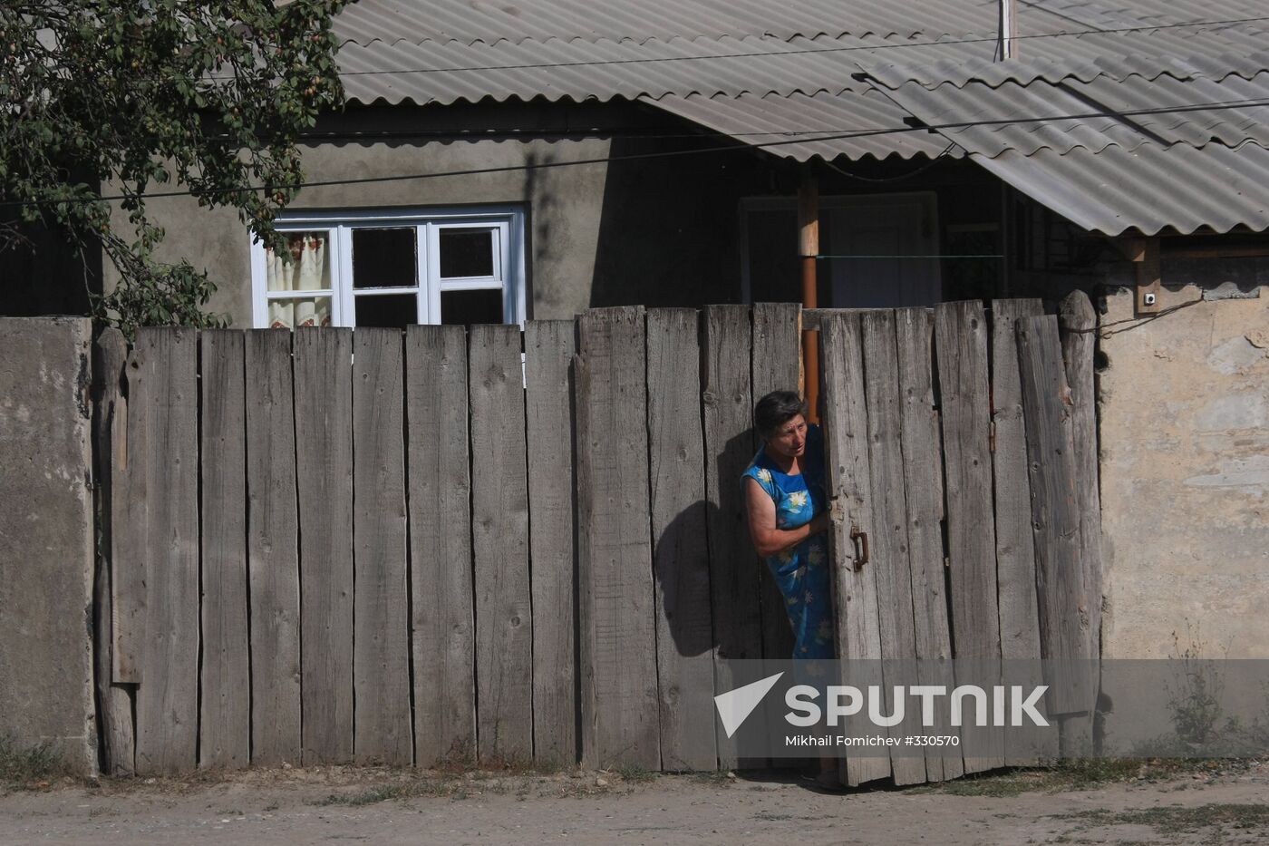 The devastated city of Tskhinvali