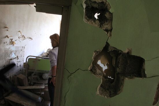 The devastated city of Tskhinvali