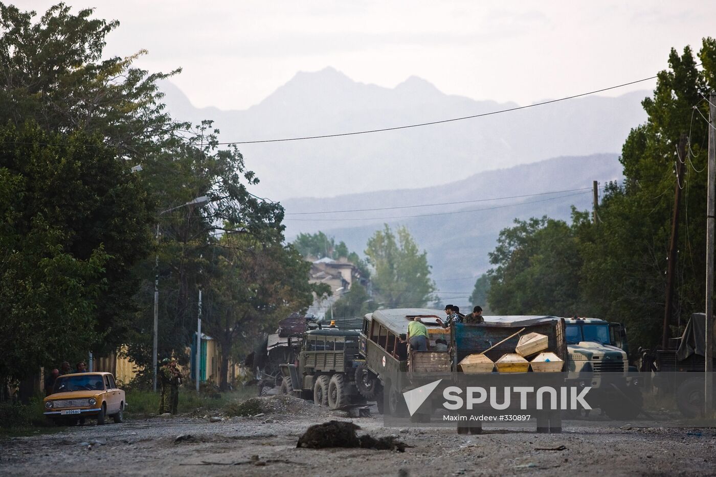 The city of Tskhinvali after war