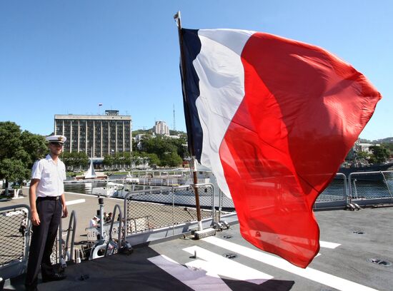 French Navy frigate Vendemiaire arrives in Vladivostok