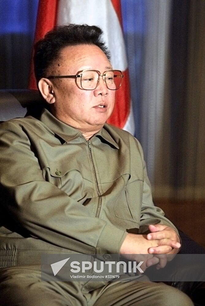 The North Korean leader Kim Jong Il