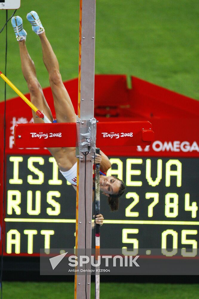 Pole vault, athletics, 29th Olympic Games