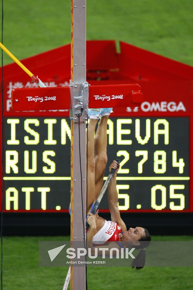 Pole vault, athletics, 29th Olympic Games