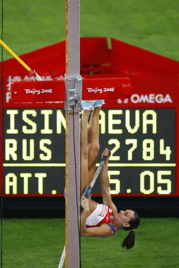 Pole vault, athletics, 29th Olympic Games