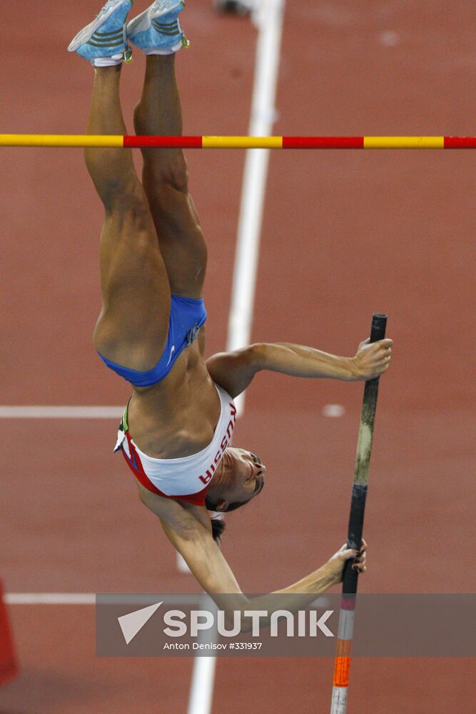 Pole vault, athletics, 29th Olympic Games