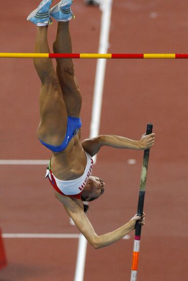 Pole vault, athletics, 29th Olympic Games