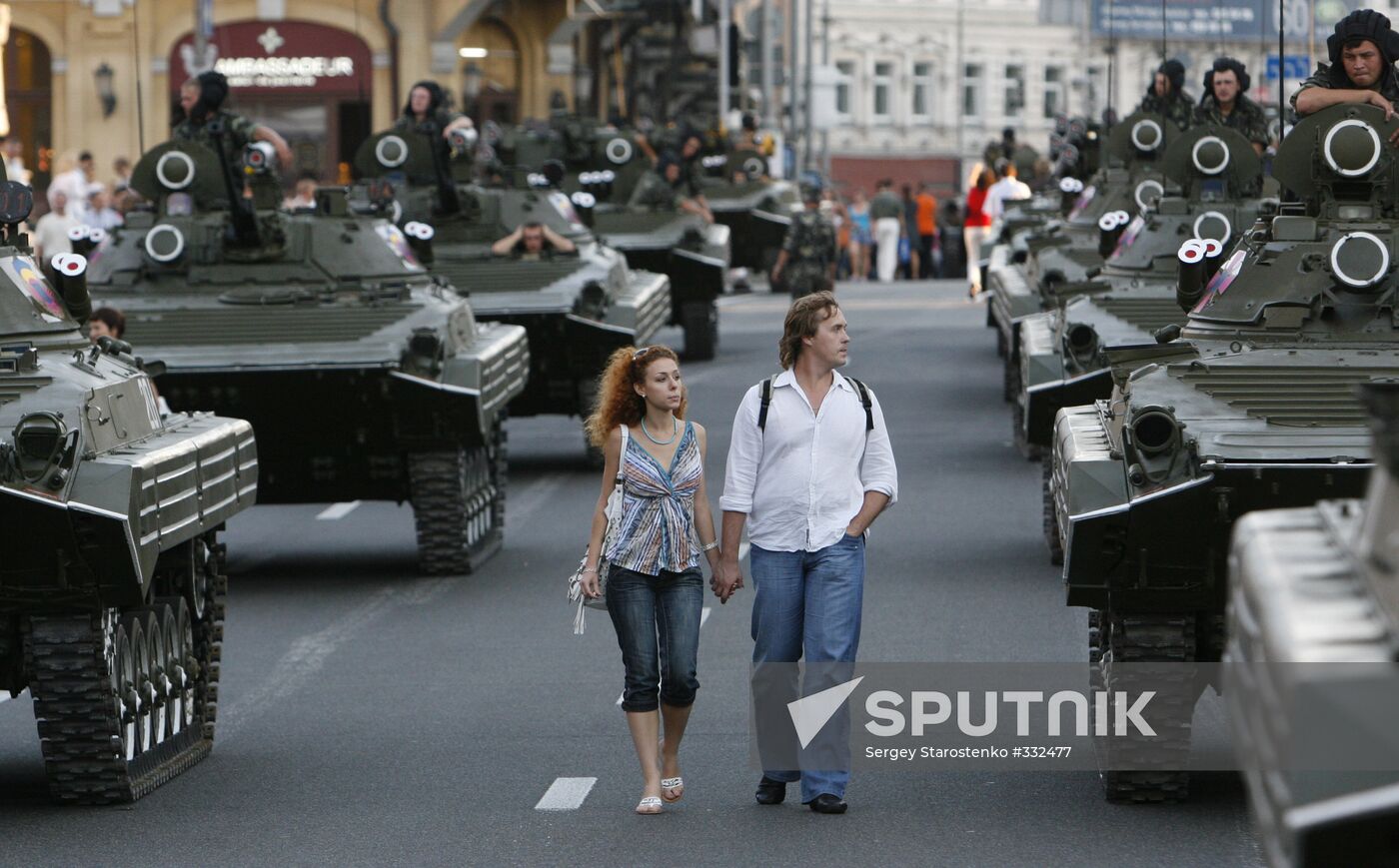 Ukraine Independence Parade rehearsal