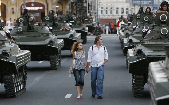 Ukraine Independence Parade rehearsal