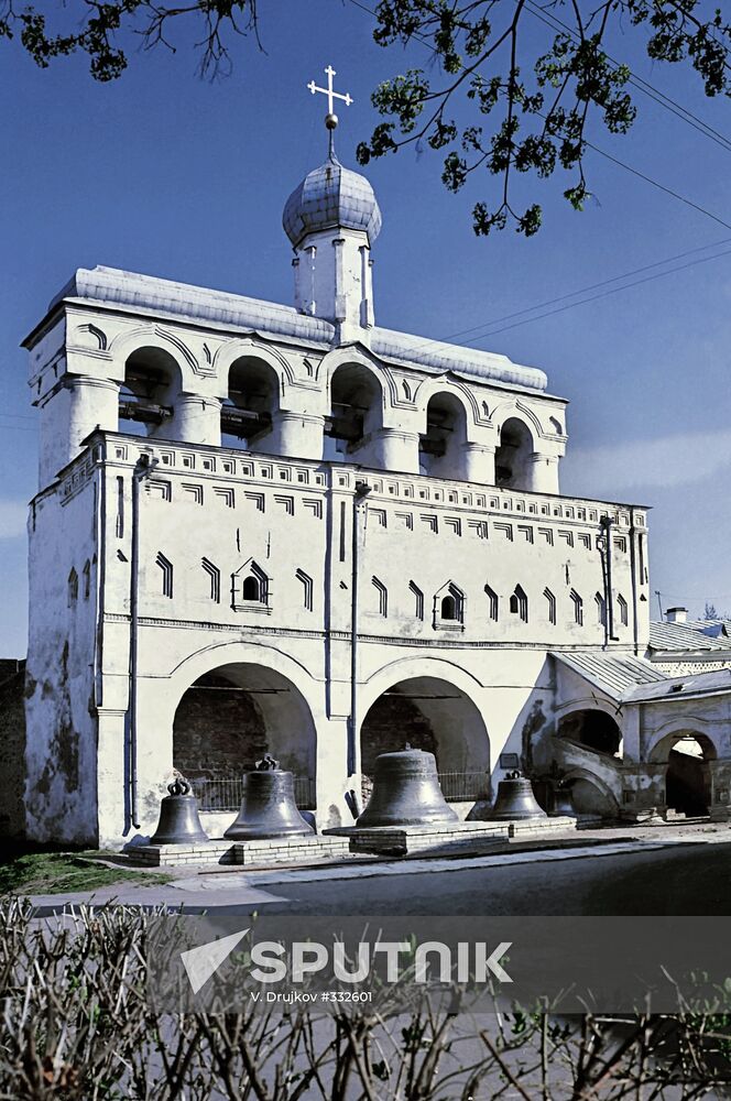 Cathedral of St. Sophia's belltower in Velikiy Novgorod