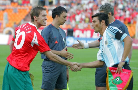 Football friendly: Belarus vs. Argentina