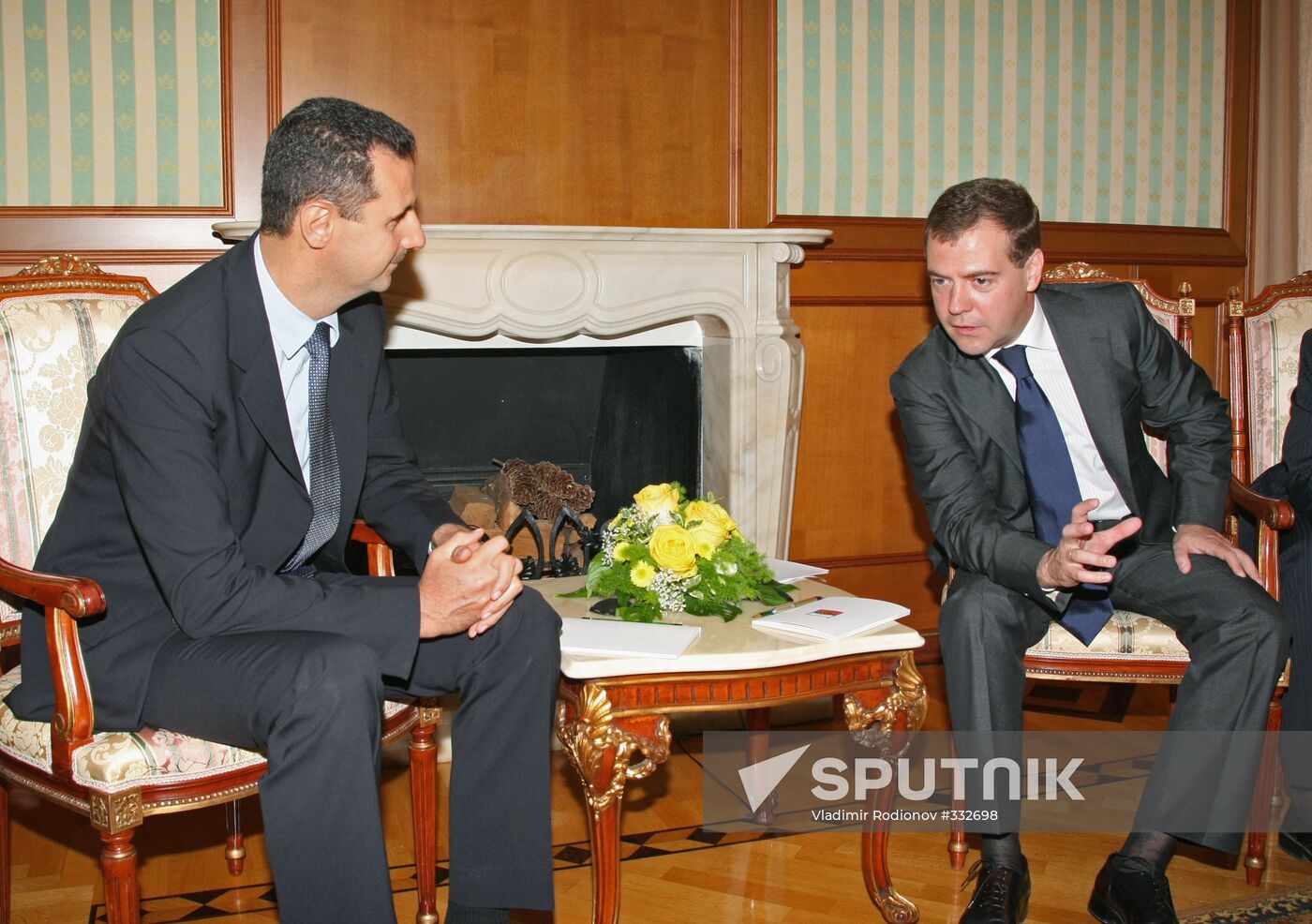 Dmitry Medvedev and Bashar al-Assad