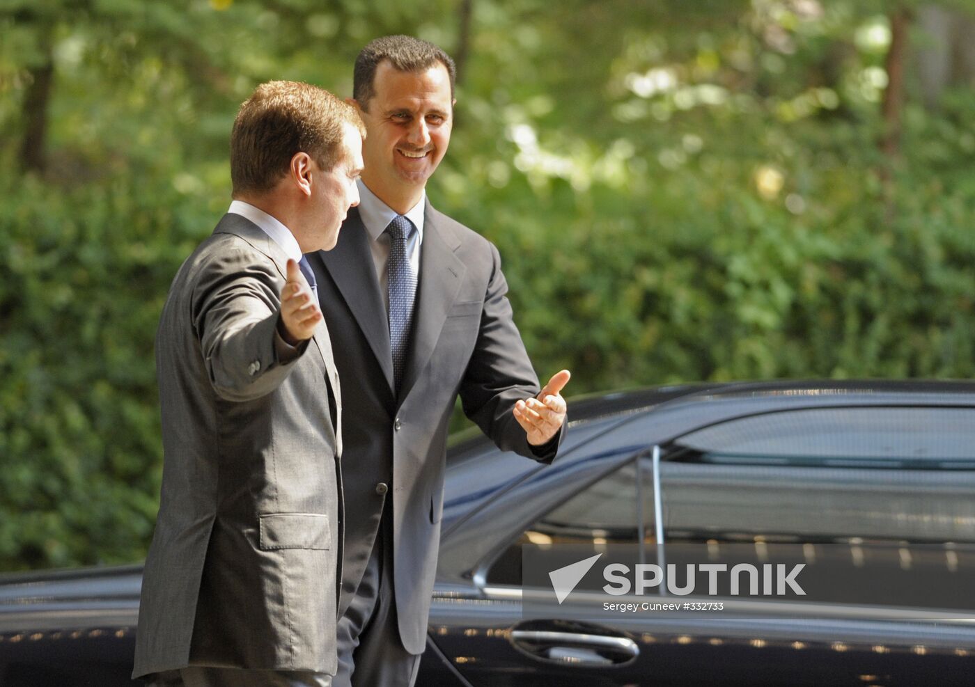 Dmitry Medvedev and Bashar al-Assad