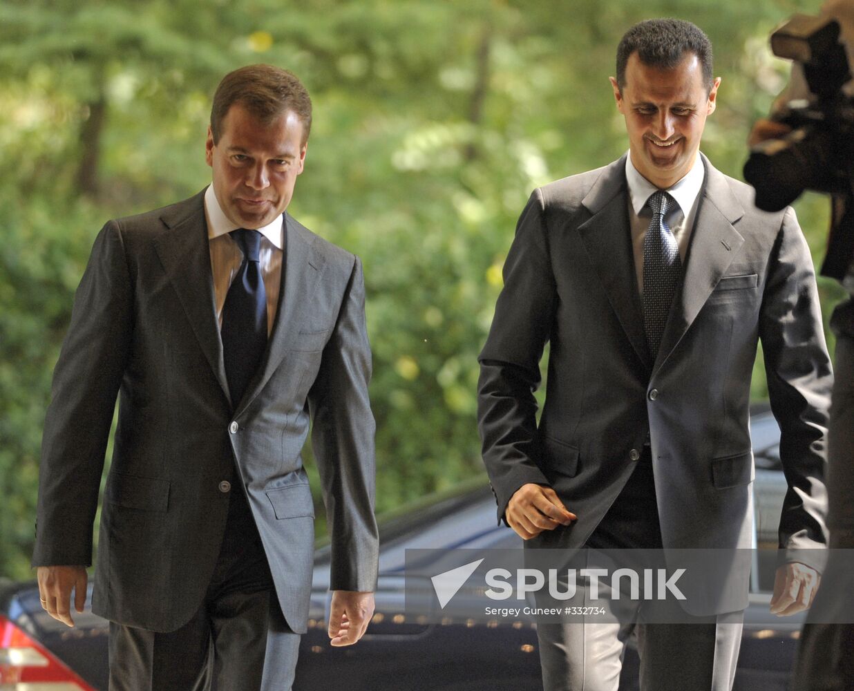 Dmitry Medvedev and Bashar al-Assad