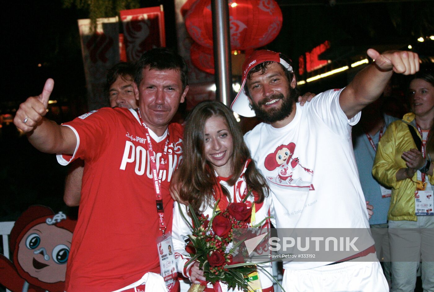 Honouring Russian sportsmen in Beijing