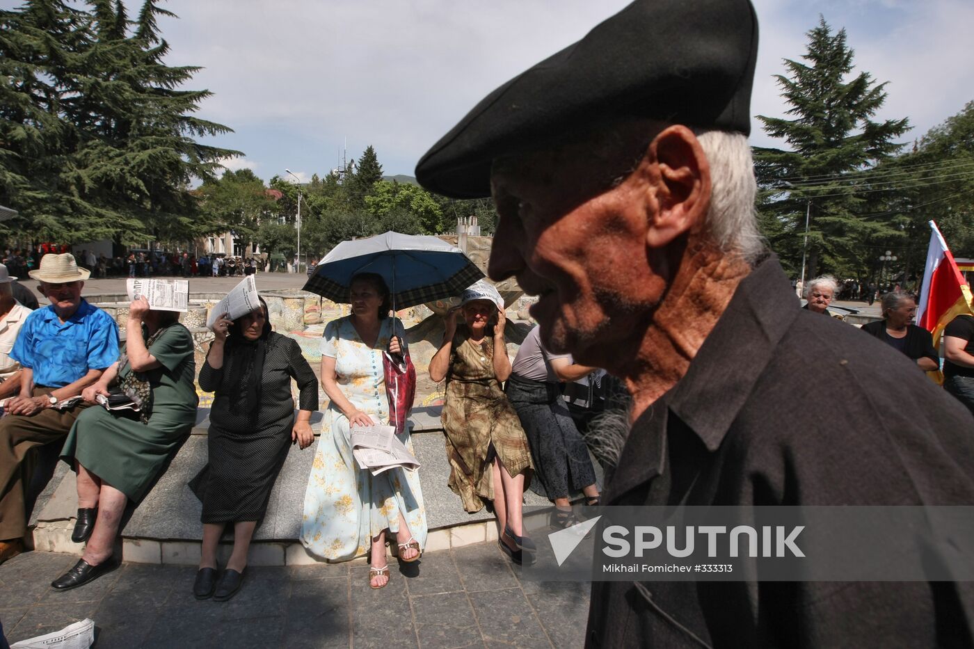 On the streets of Tskhinvali