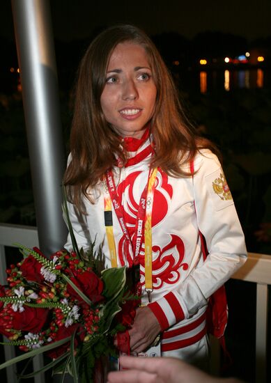 Honouring Russian sportsmen in Beijing