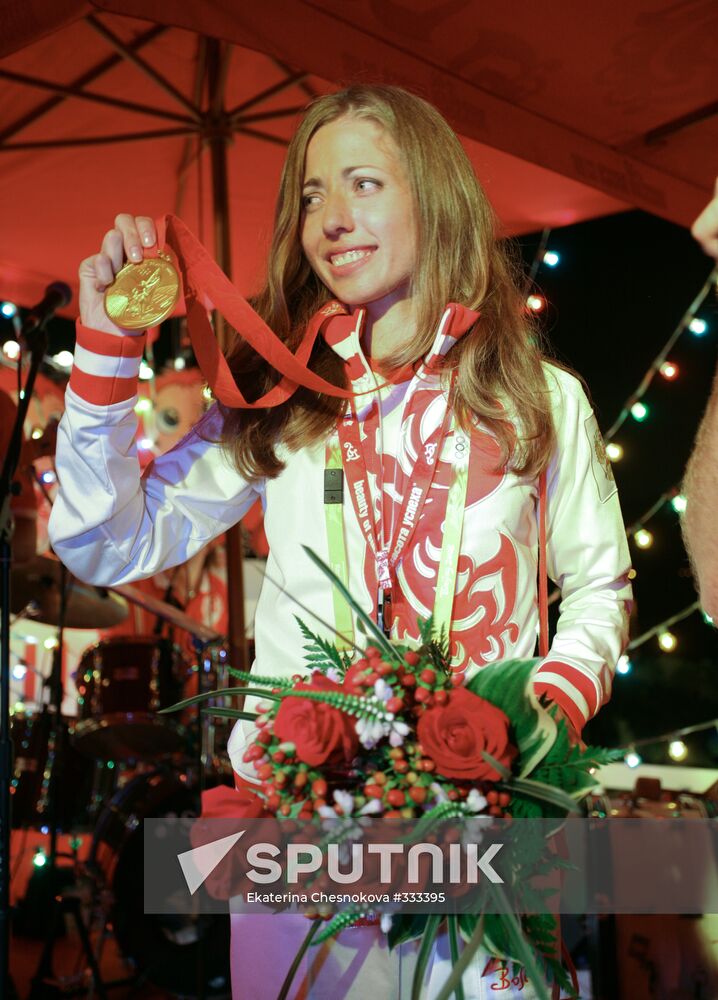 Honouring Russian sportsmen in Beijing