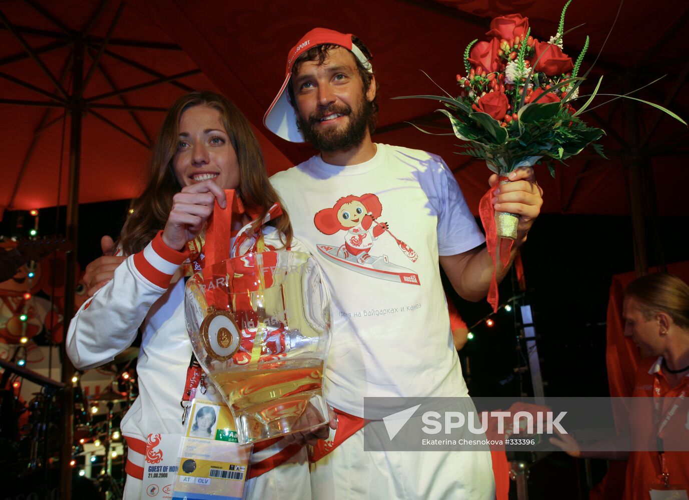 Honouring Russian sportsmen in Beijing