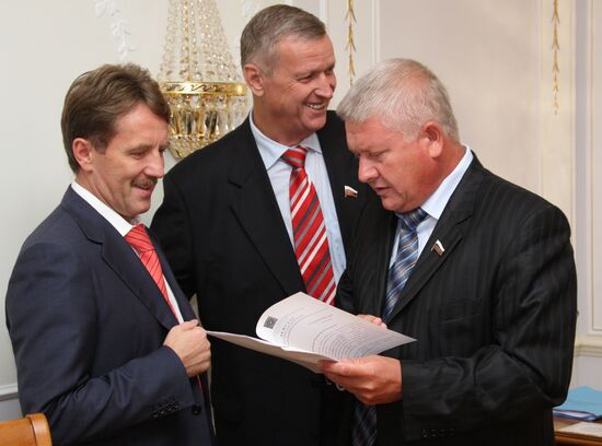 Alexei Gordeyev, Gennady Gorbunov and Valentin Denisov
