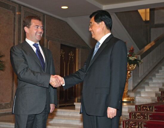 Dmitry Medvedev in Tajikistan