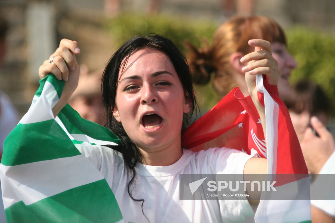 Sukhumi residents rejoicing