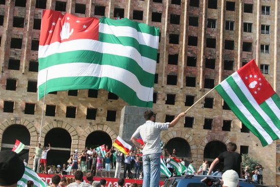 Sukhumi residents rejoicing