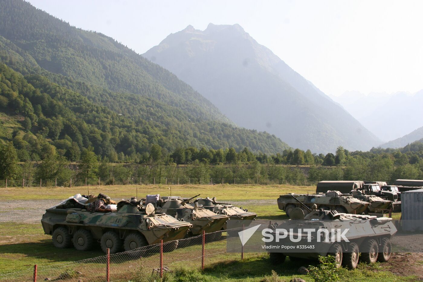 Russian peacekeepers in the Kodor Gorge