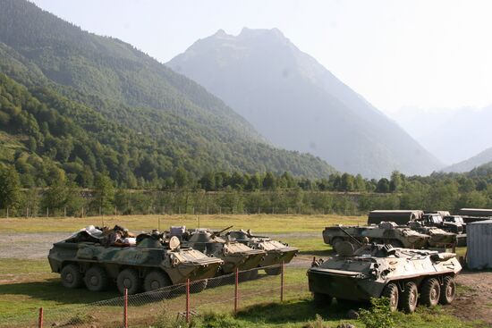 Russian peacekeepers in the Kodor Gorge